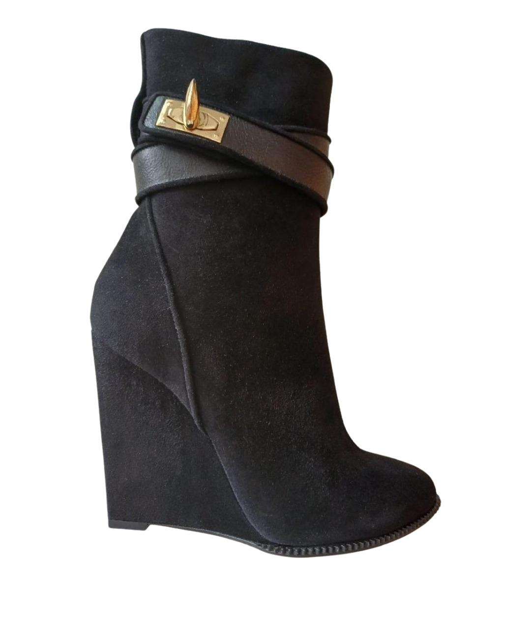 GIVENCHY Черные замшевые ботильоны, фото 1