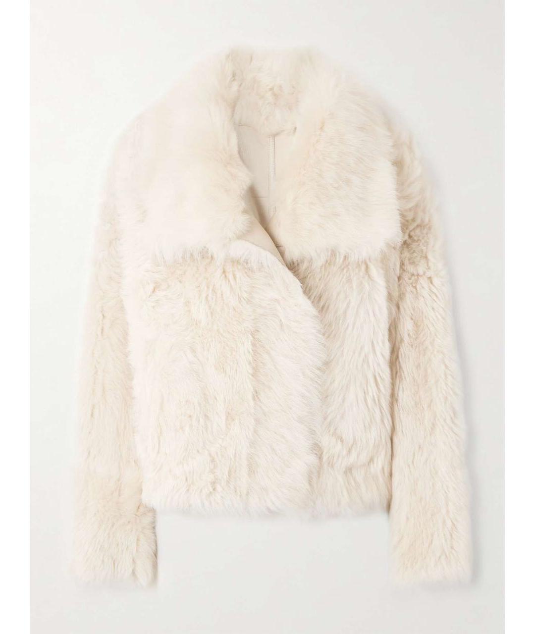 YVES SALOMON Бежевая шуба, фото 6