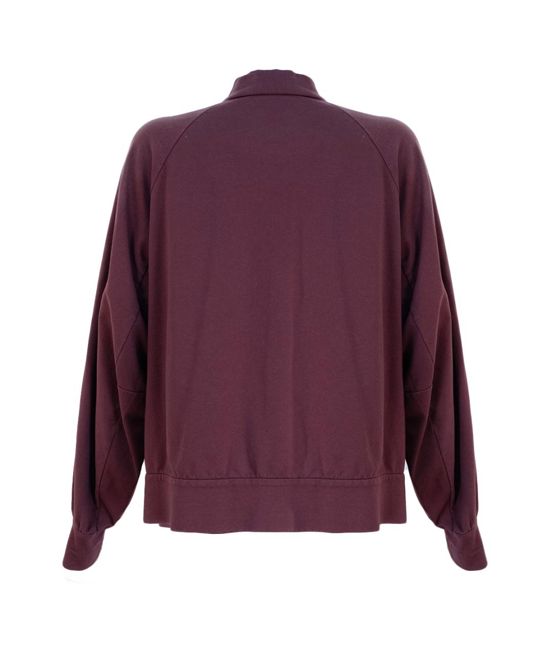 BRUNELLO CUCINELLI Бордовый хлопковый кардиган, фото 2