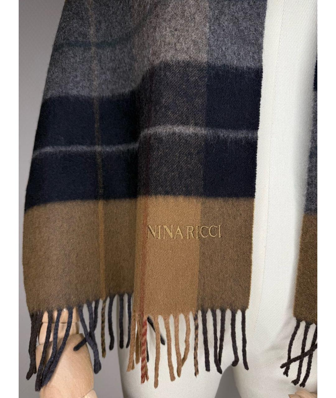 NINA RICCI Мульти кашемировый шарф, фото 4