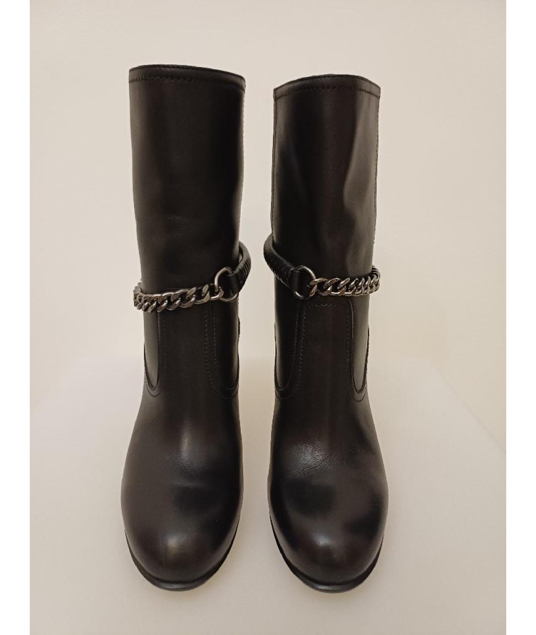 GIANVITO ROSSI Черные кожаные ботильоны, фото 7