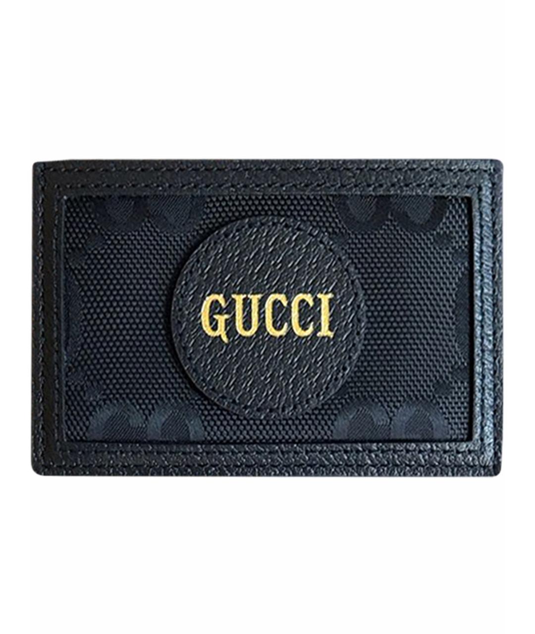 GUCCI Черная кожаная визитница, фото 1