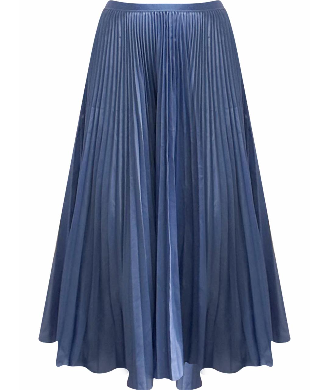 POLO RALPH LAUREN Синяя полиэстеровая юбка миди, фото 1