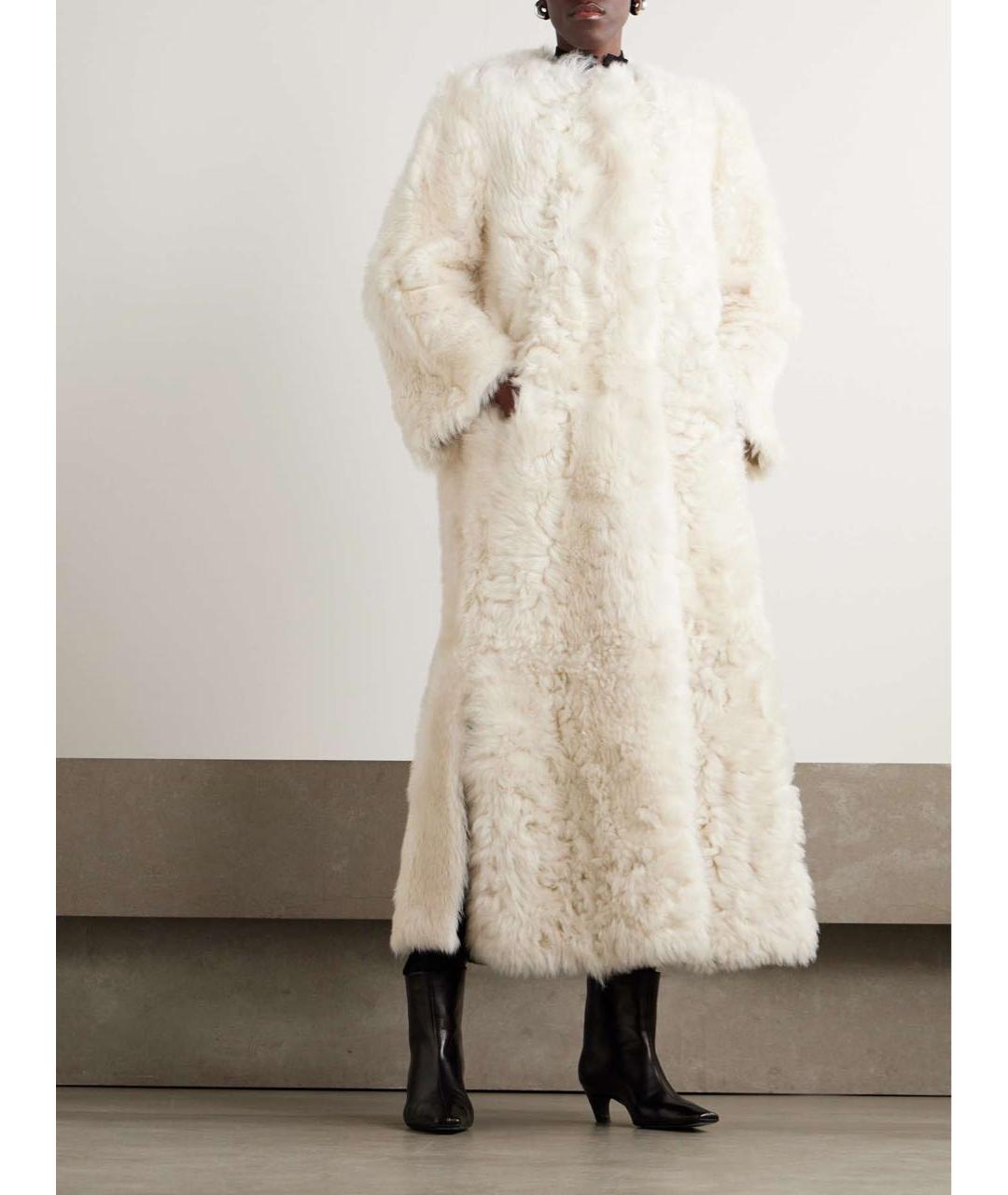 YVES SALOMON Бежевая дубленка, фото 5