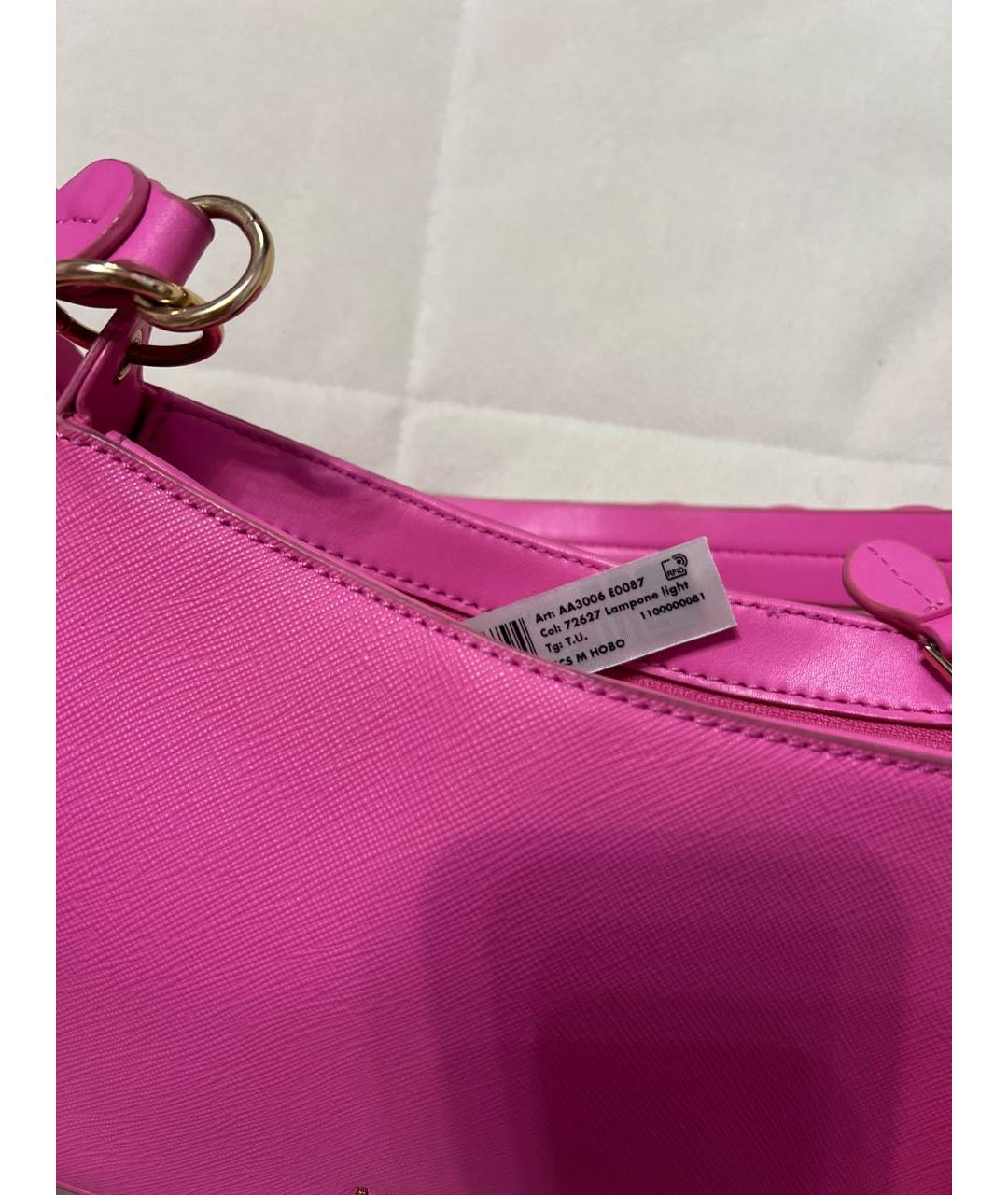 LIU JO Розовая сумка с короткими ручками из искусственной кожи, фото 5