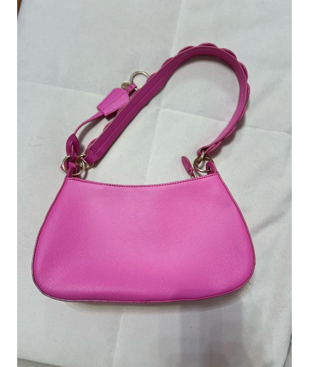 LIU JO Розовая сумка с короткими ручками из искусственной кожи, фото 2