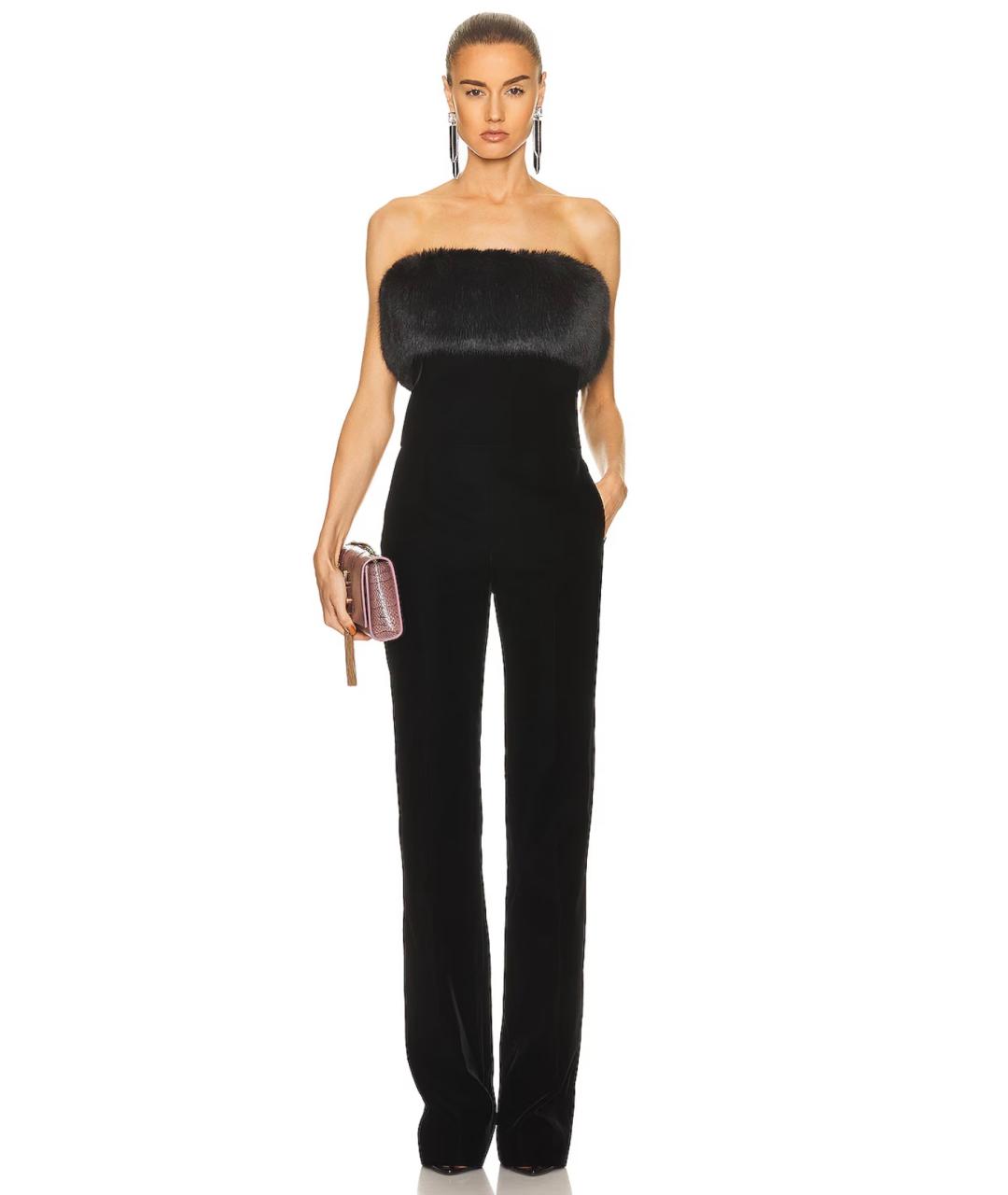 SAINT LAURENT Черный комбинезон, фото 3