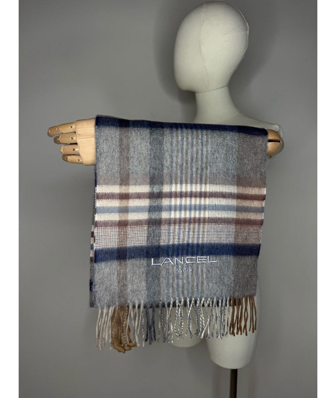 LANCEL Мульти кашемировый шарф, фото 9
