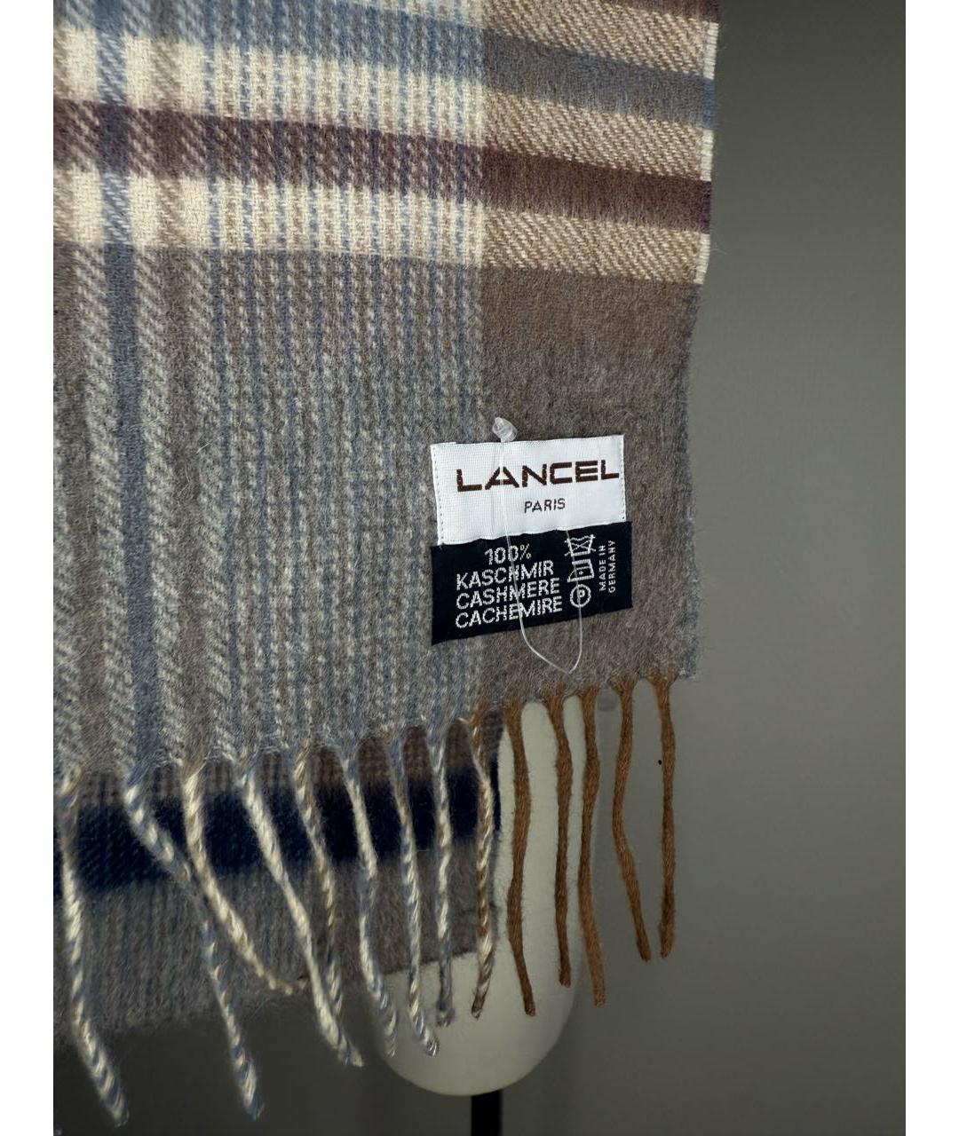 LANCEL Мульти кашемировый шарф, фото 8