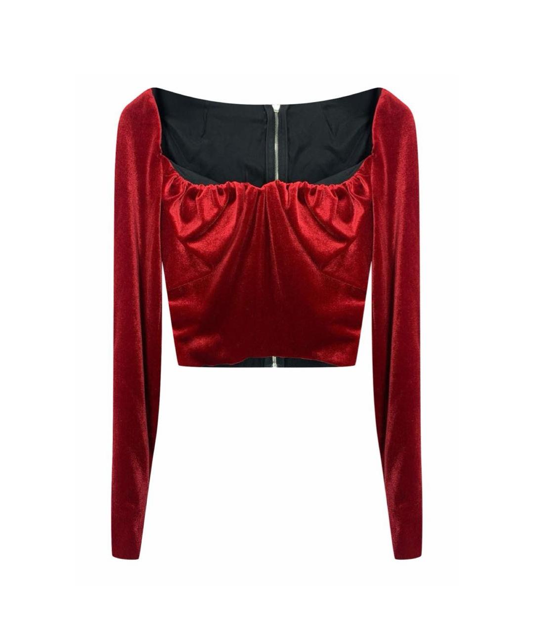 DOLCE&GABBANA Бордовый полиэстеровый корсет, фото 1