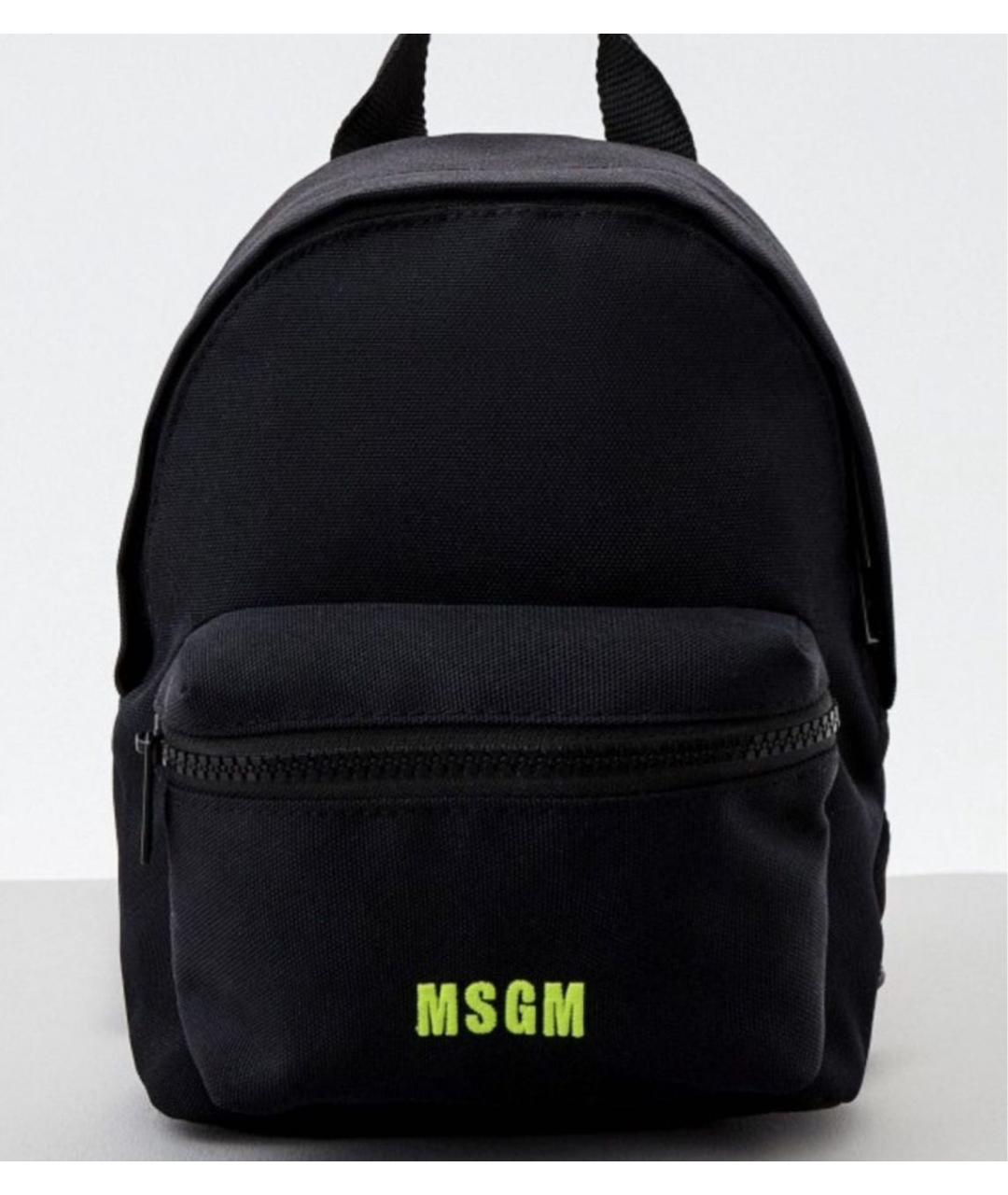 MSGM Черный тканевый рюкзак, фото 3
