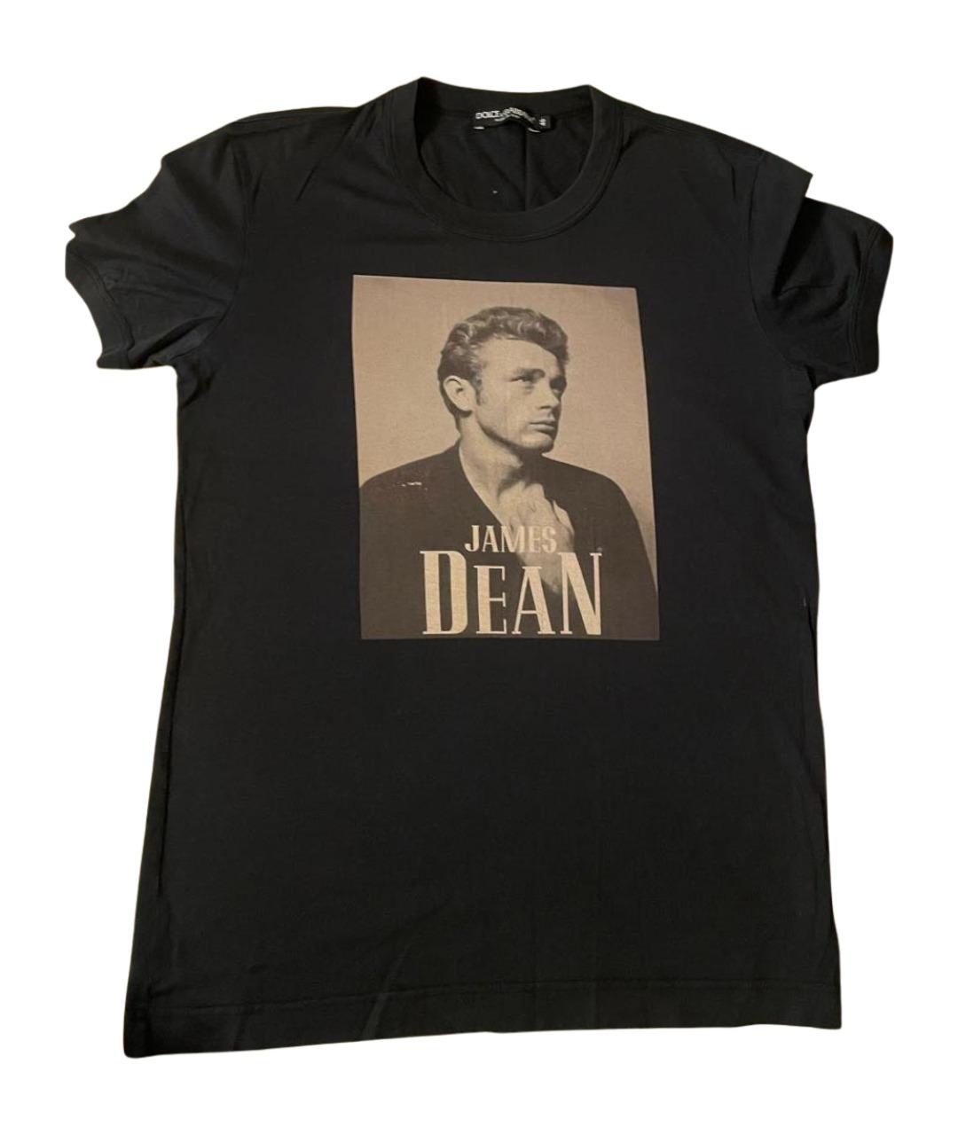 DOLCE&GABBANA Черная хлопковая футболка, фото 1