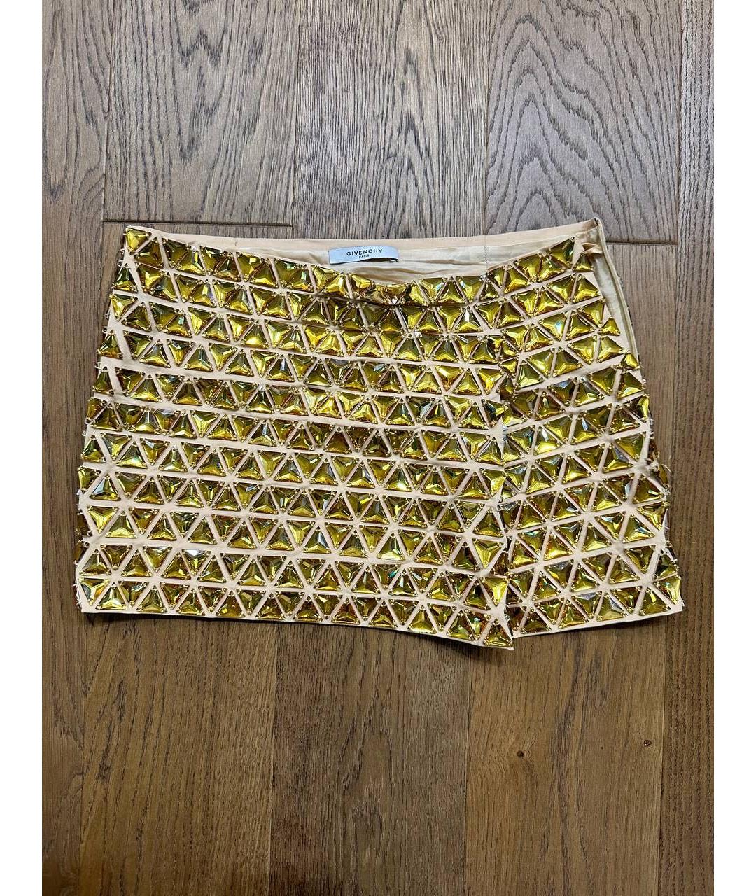GIVENCHY Желтая юбка мини, фото 5
