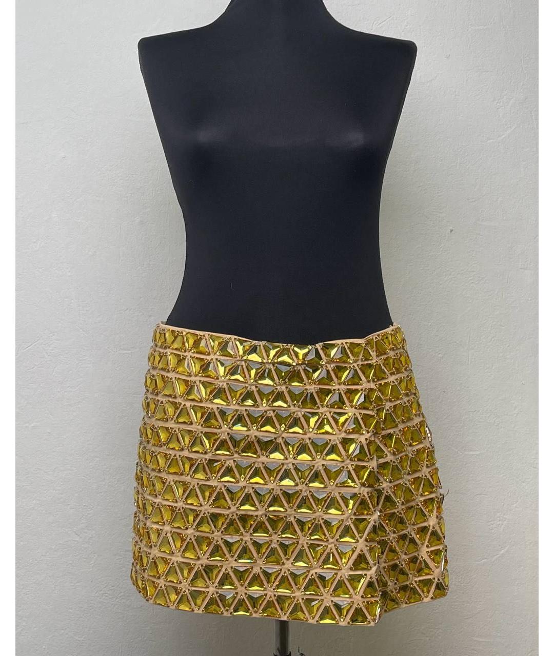 GIVENCHY Желтая юбка мини, фото 2