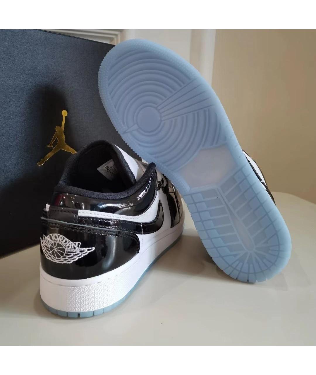 JORDAN Черные кожаные кроссовки, фото 6