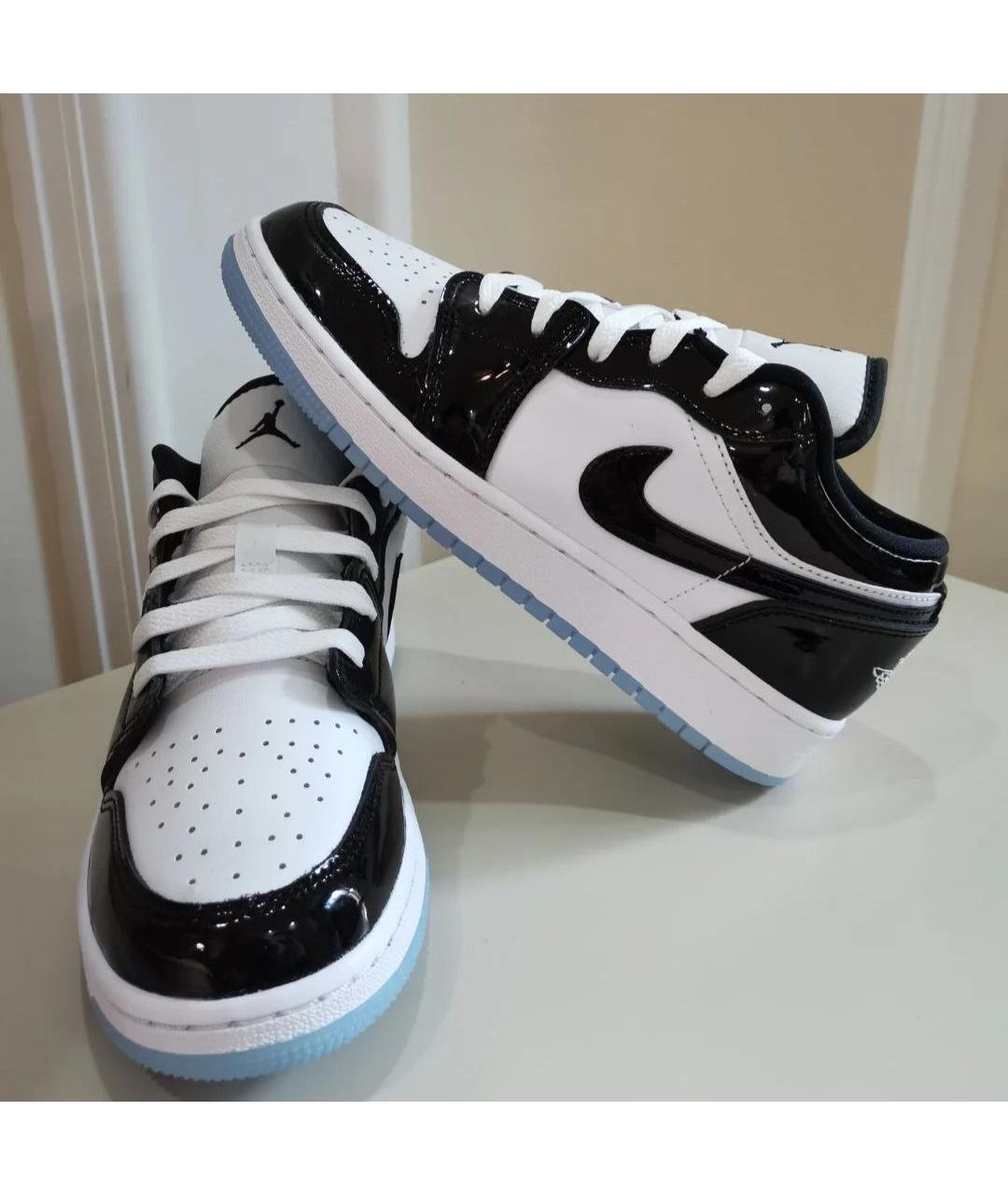 JORDAN Черные кожаные кроссовки, фото 4