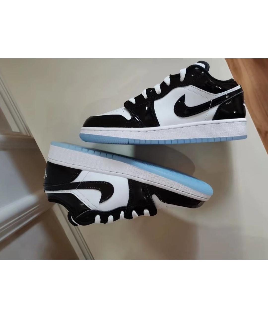 JORDAN Черные кожаные кроссовки, фото 3