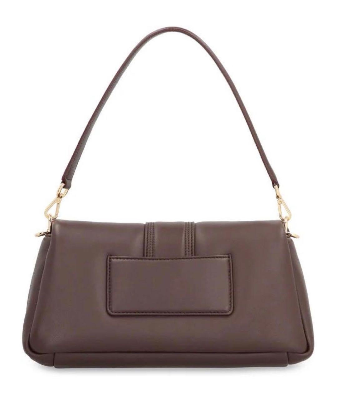 JACQUEMUS Коричневая кожаная сумка через плечо, фото 6