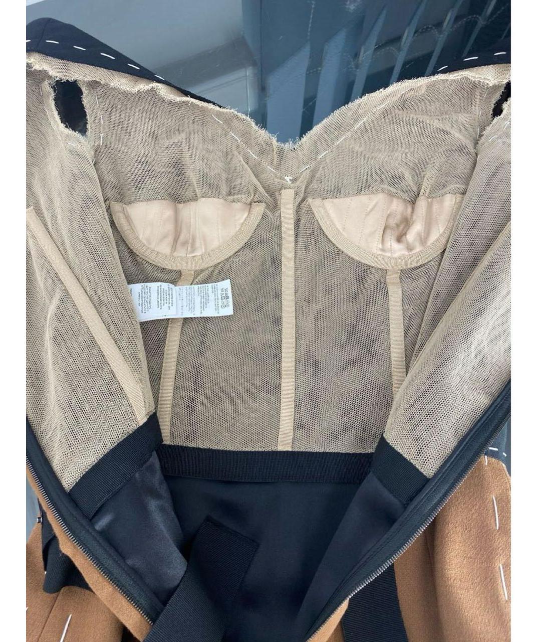 DOLCE&GABBANA Бежевое шерстяное повседневное платье, фото 3