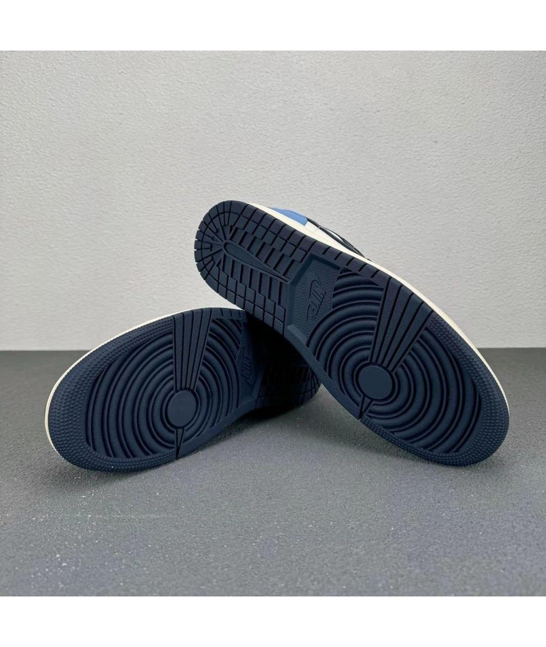 JORDAN Синие кожаные кроссовки, фото 6