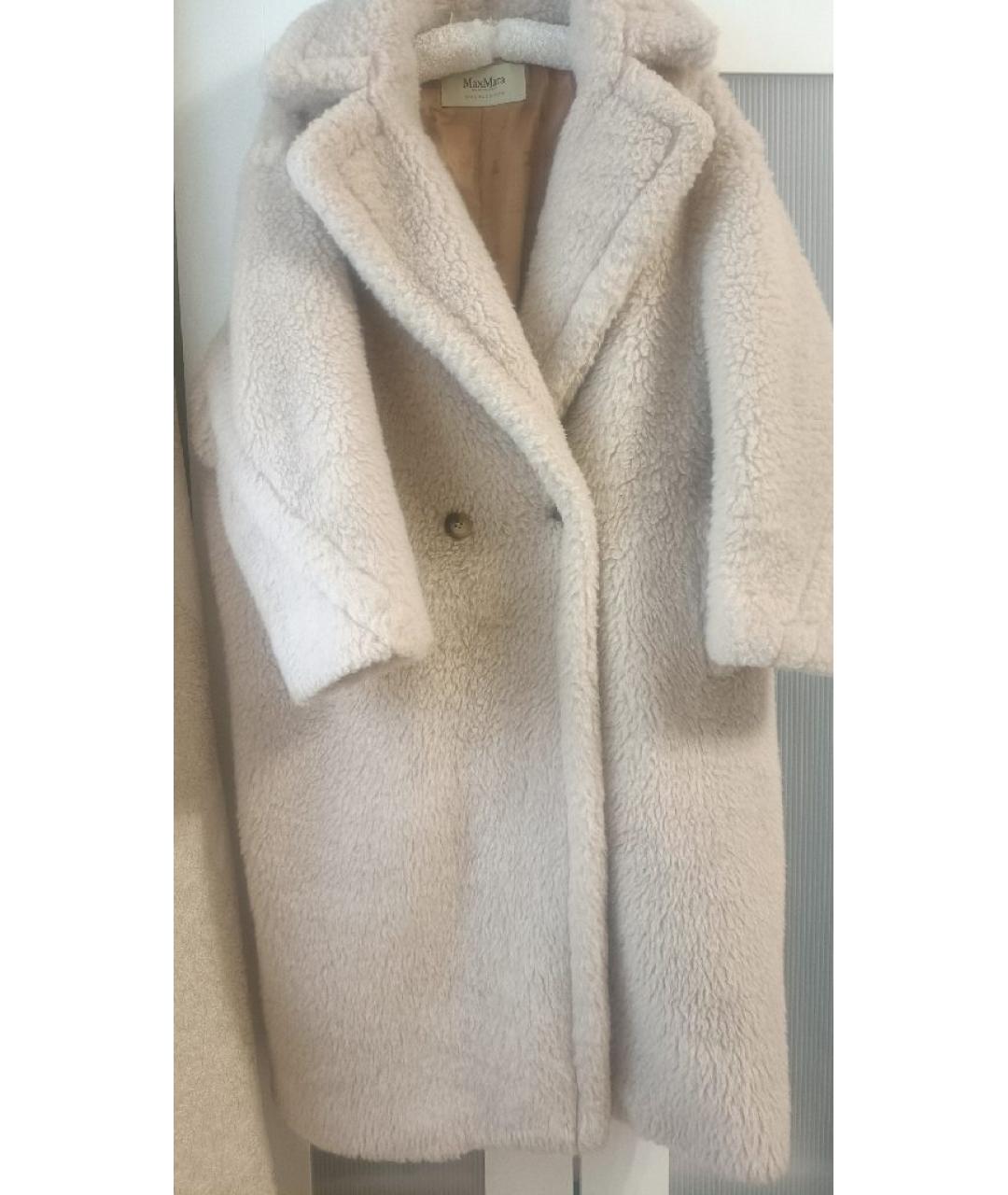 MAX MARA Бежевая кашемировая шуба, фото 10