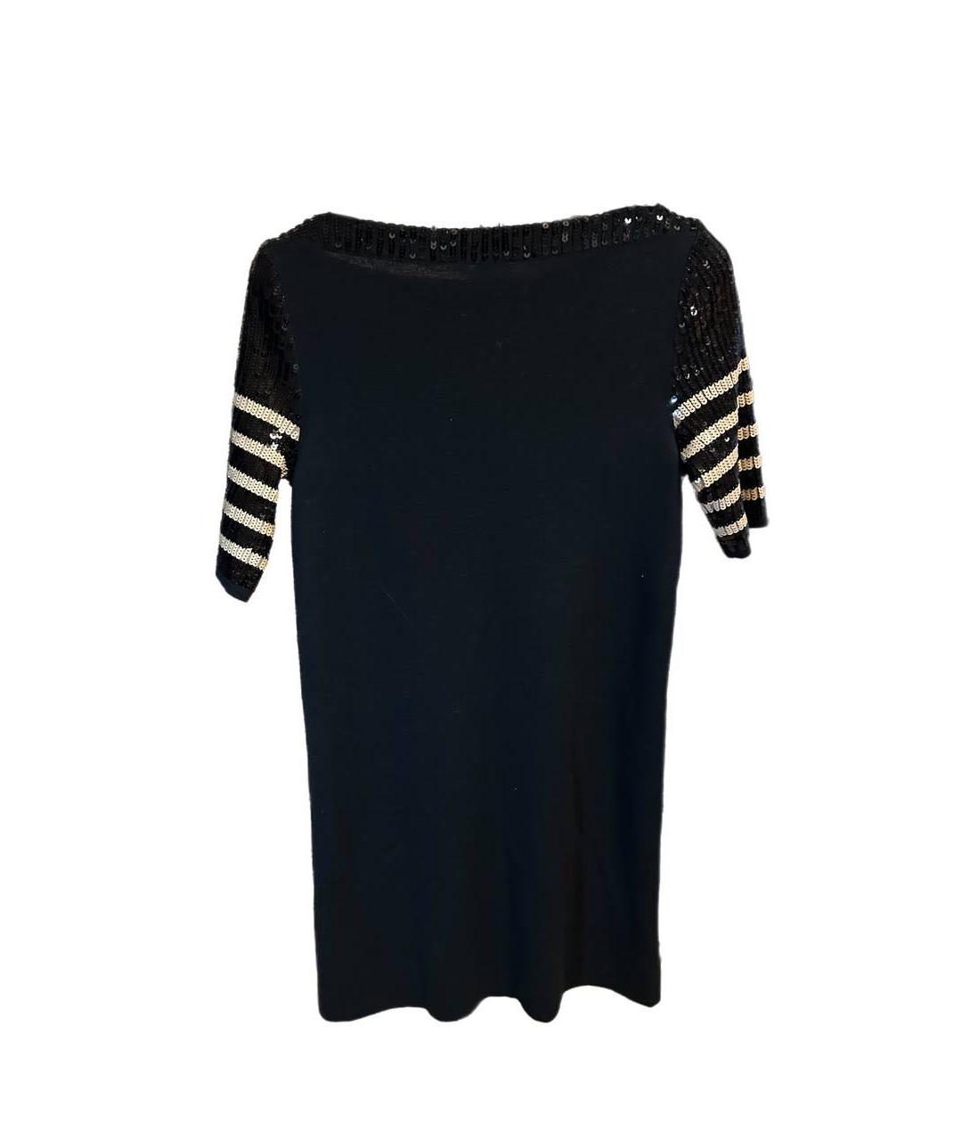 LOUIS VUITTON Черное шерстяное повседневное платье, фото 2