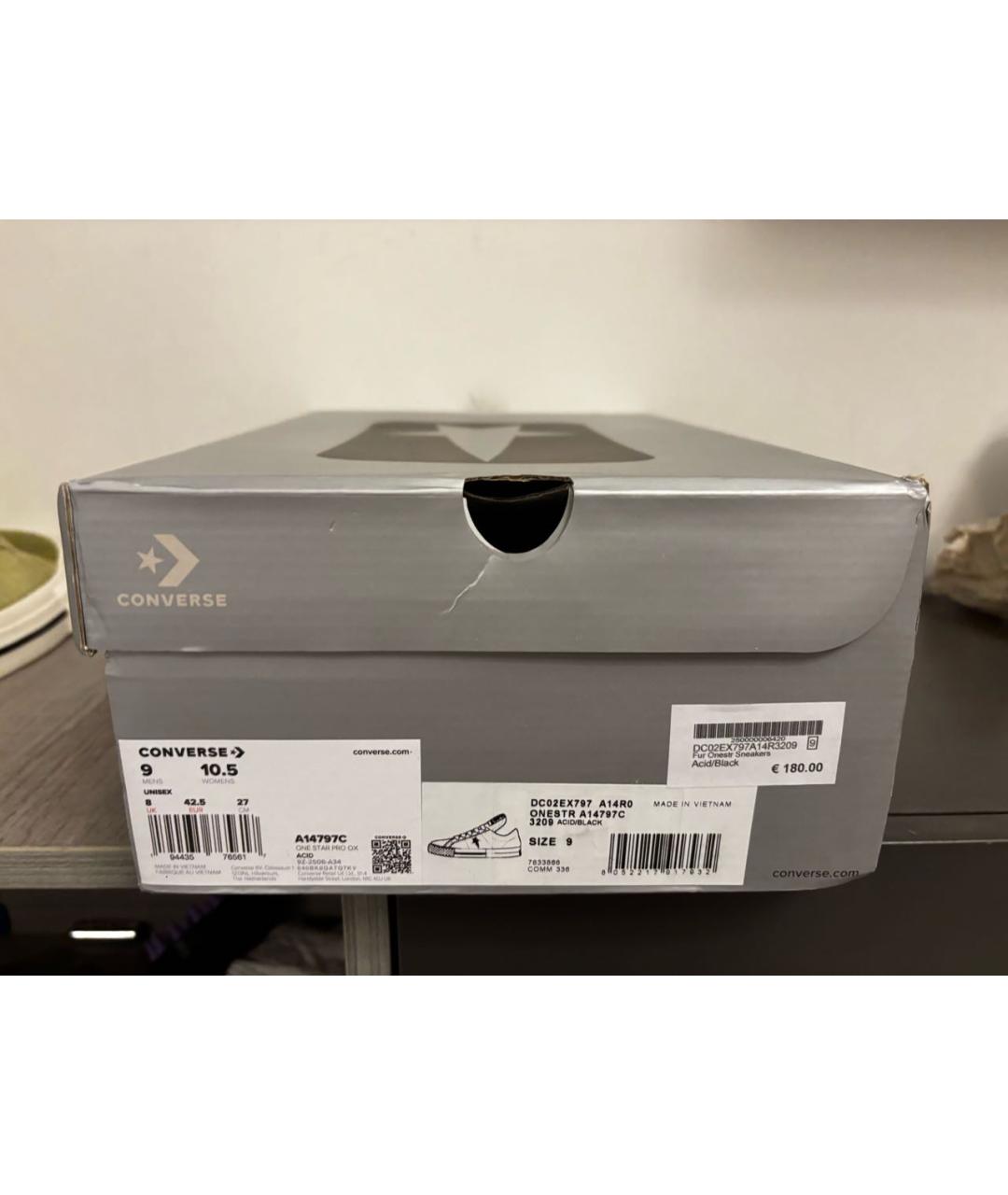 RICK OWENS DRKSHDW Зеленые низкие кроссовки / кеды, фото 6