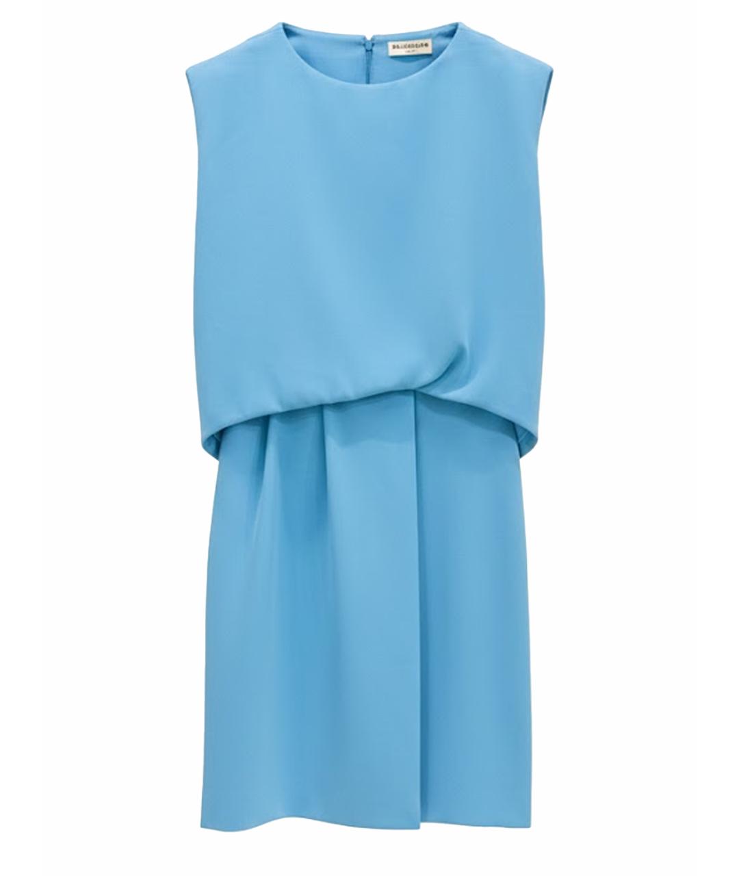 BALENCIAGA Голубое повседневное платье, фото 1
