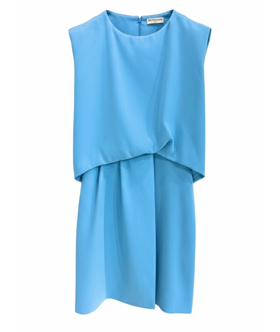 BALENCIAGA Голубое повседневное платье, фото 3