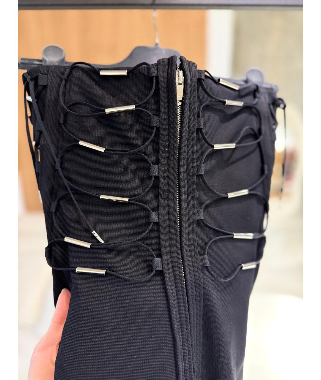 GUCCI Черное шелковое коктейльное платье, фото 2