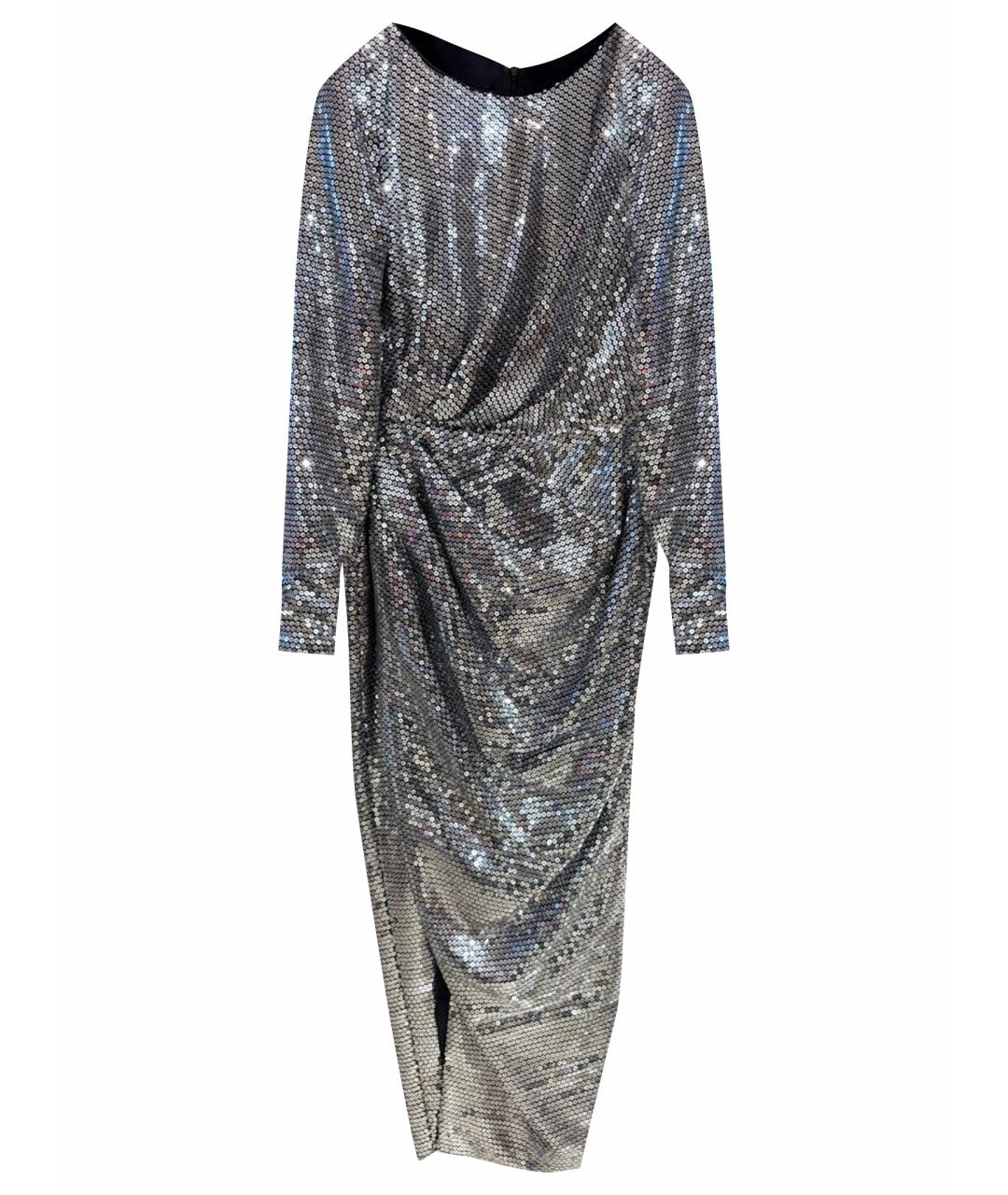 RASARIO Серебряное полиэстеровое коктейльное платье, фото 1