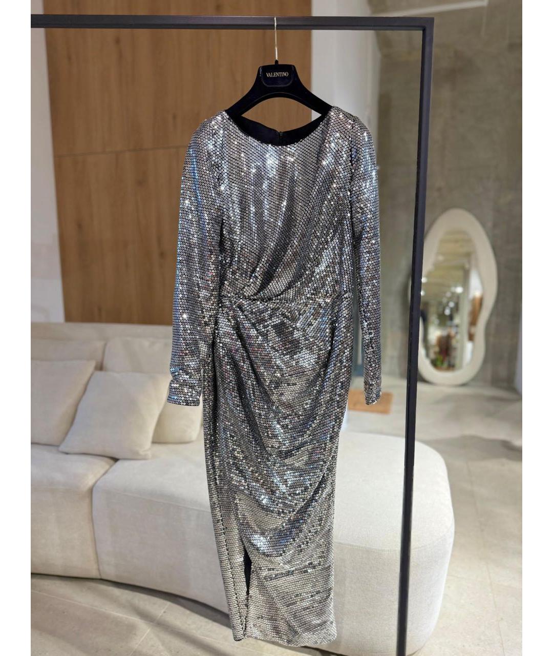 RASARIO Серебряное полиэстеровое коктейльное платье, фото 3