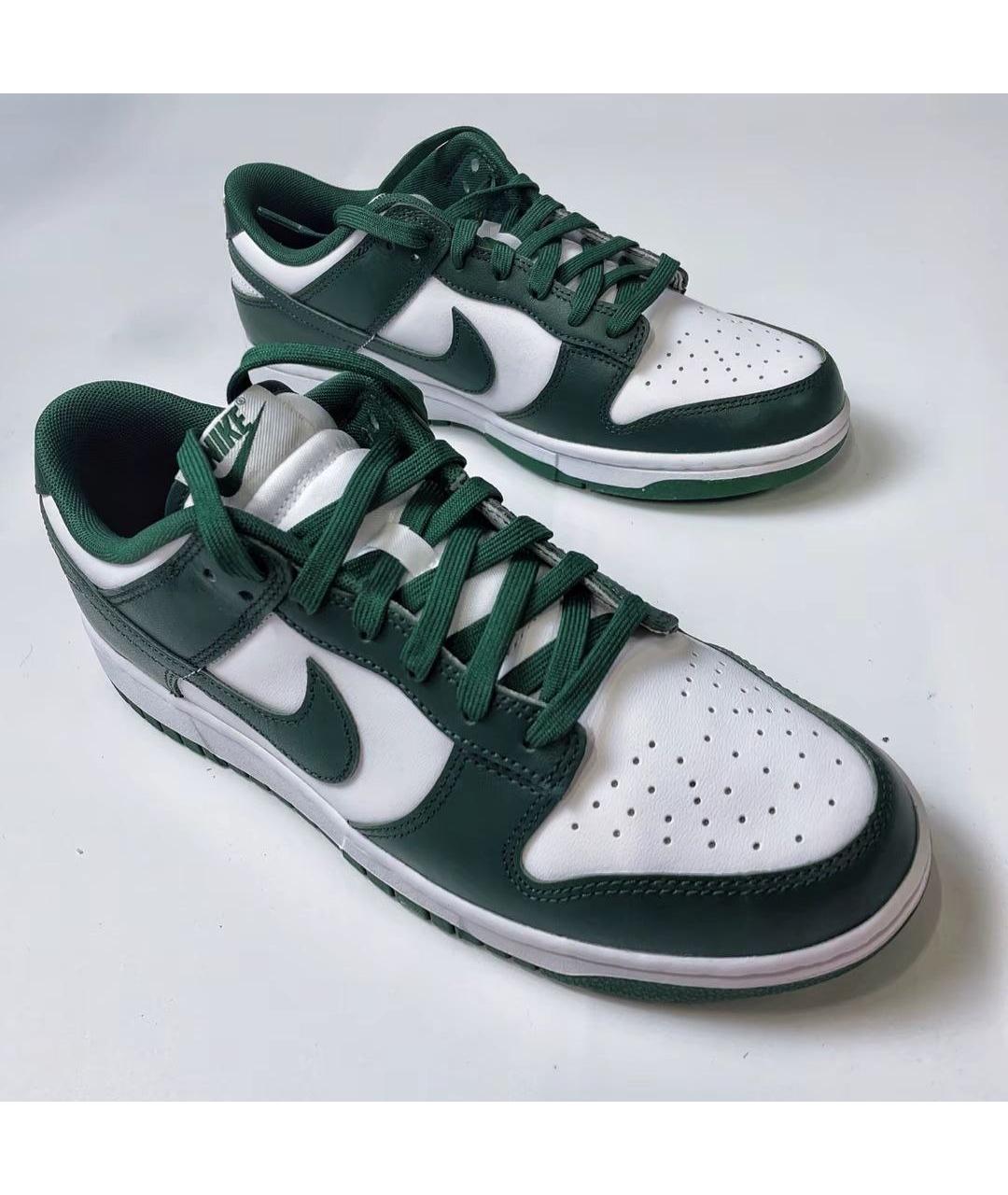 NIKE Зеленые кожаные кроссовки, фото 2