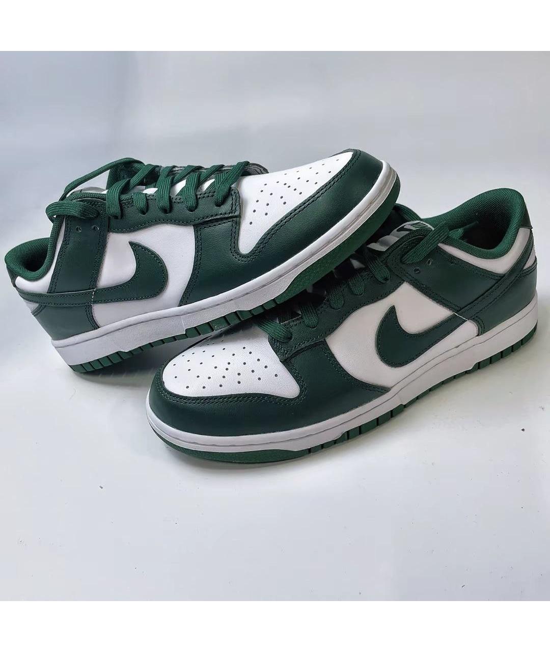 NIKE Зеленые кожаные кроссовки, фото 3