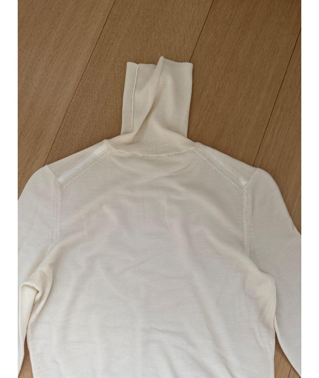 SAINT LAURENT Белая шерстяная водолазка, фото 3