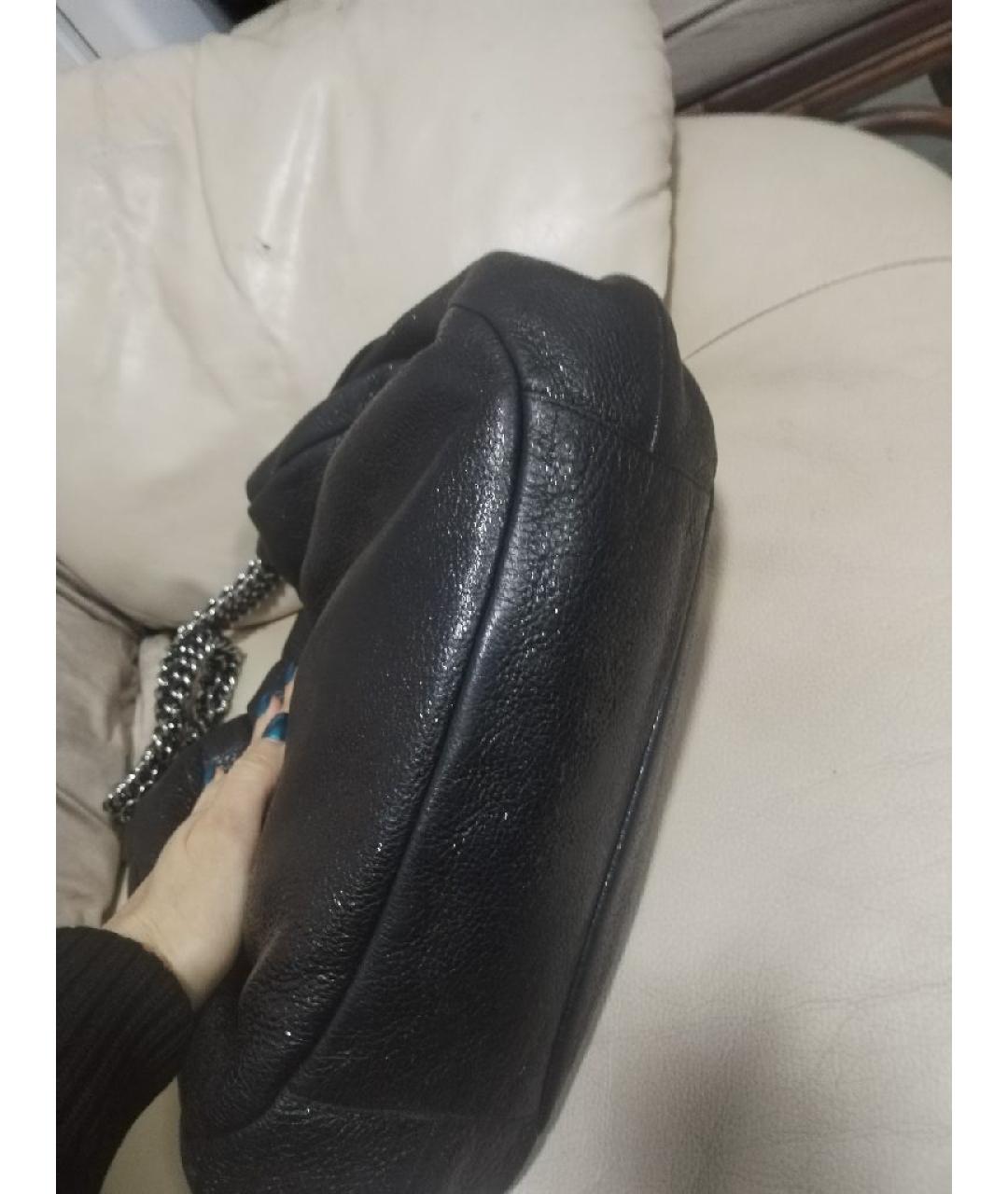 PRADA Черная кожаная сумка через плечо, фото 6