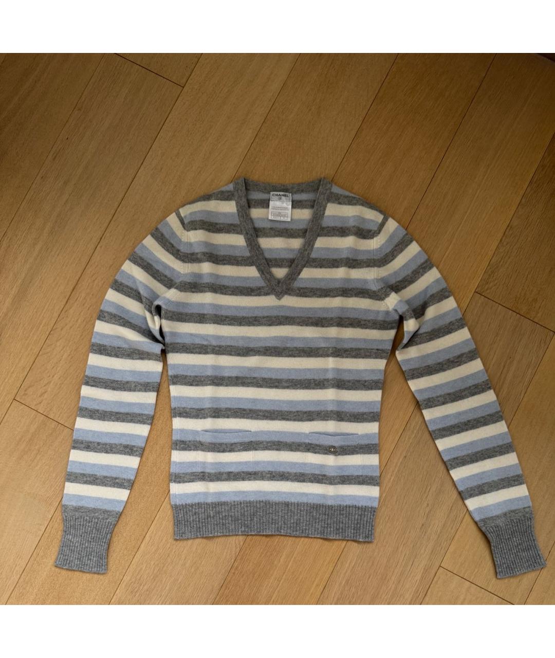 CHANEL Мульти кашемировый джемпер / свитер, фото 4