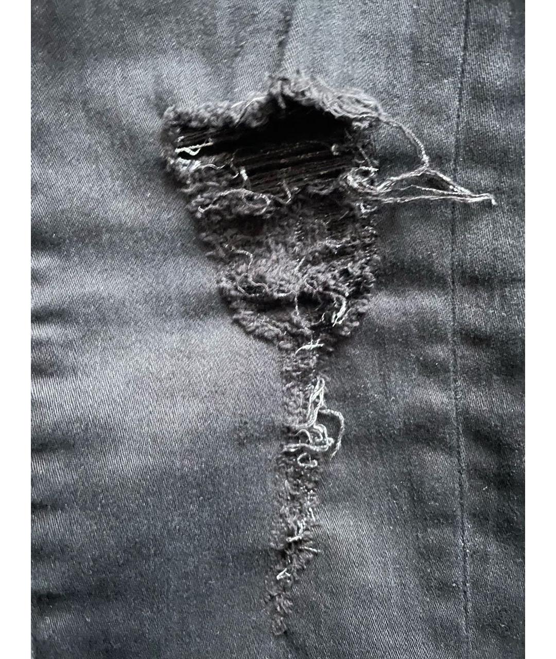 IRO Черные хлопко-эластановые джинсы слим, фото 5