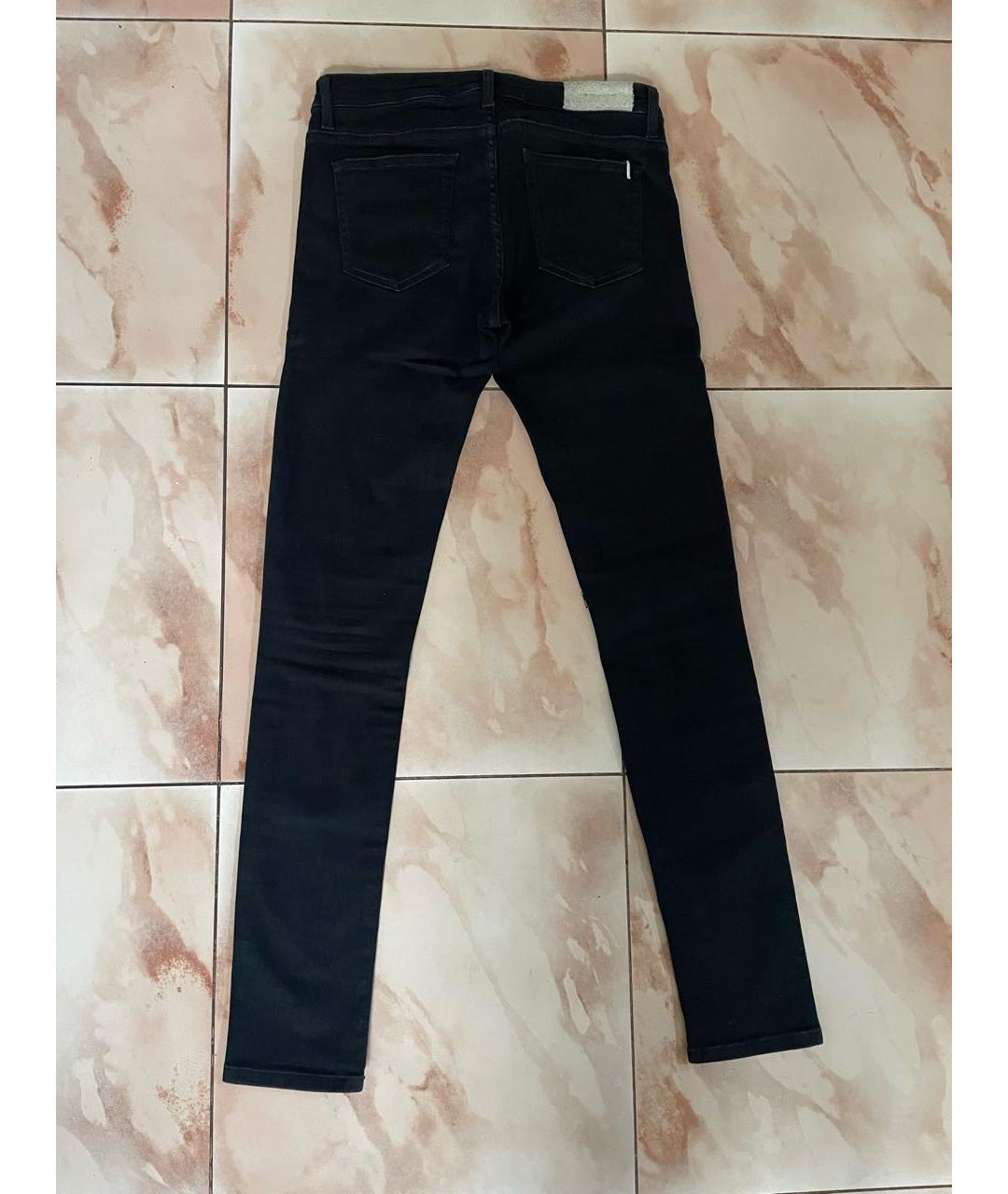 IRO Черные хлопко-эластановые джинсы слим, фото 2