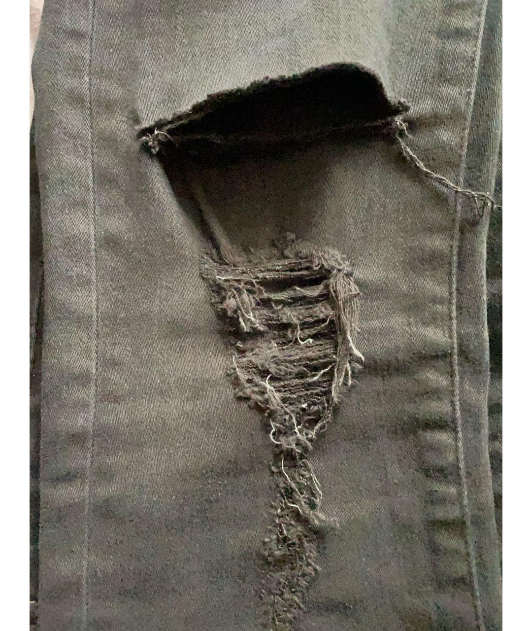 IRO Черные хлопко-эластановые джинсы слим, фото 4