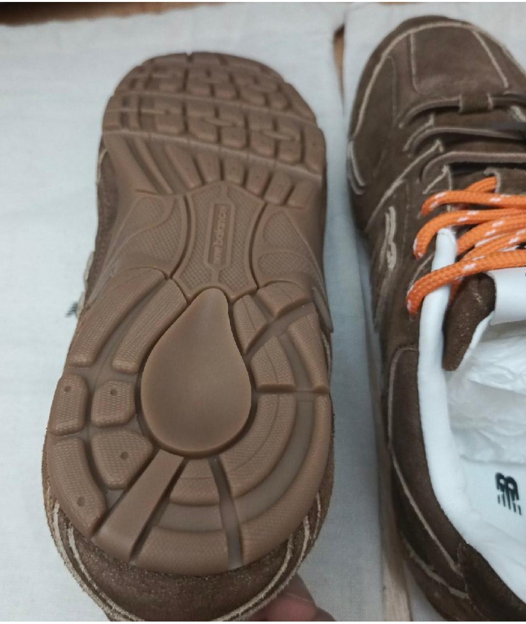 NEW BALANCE Коричневые замшевые кроссовки, фото 5