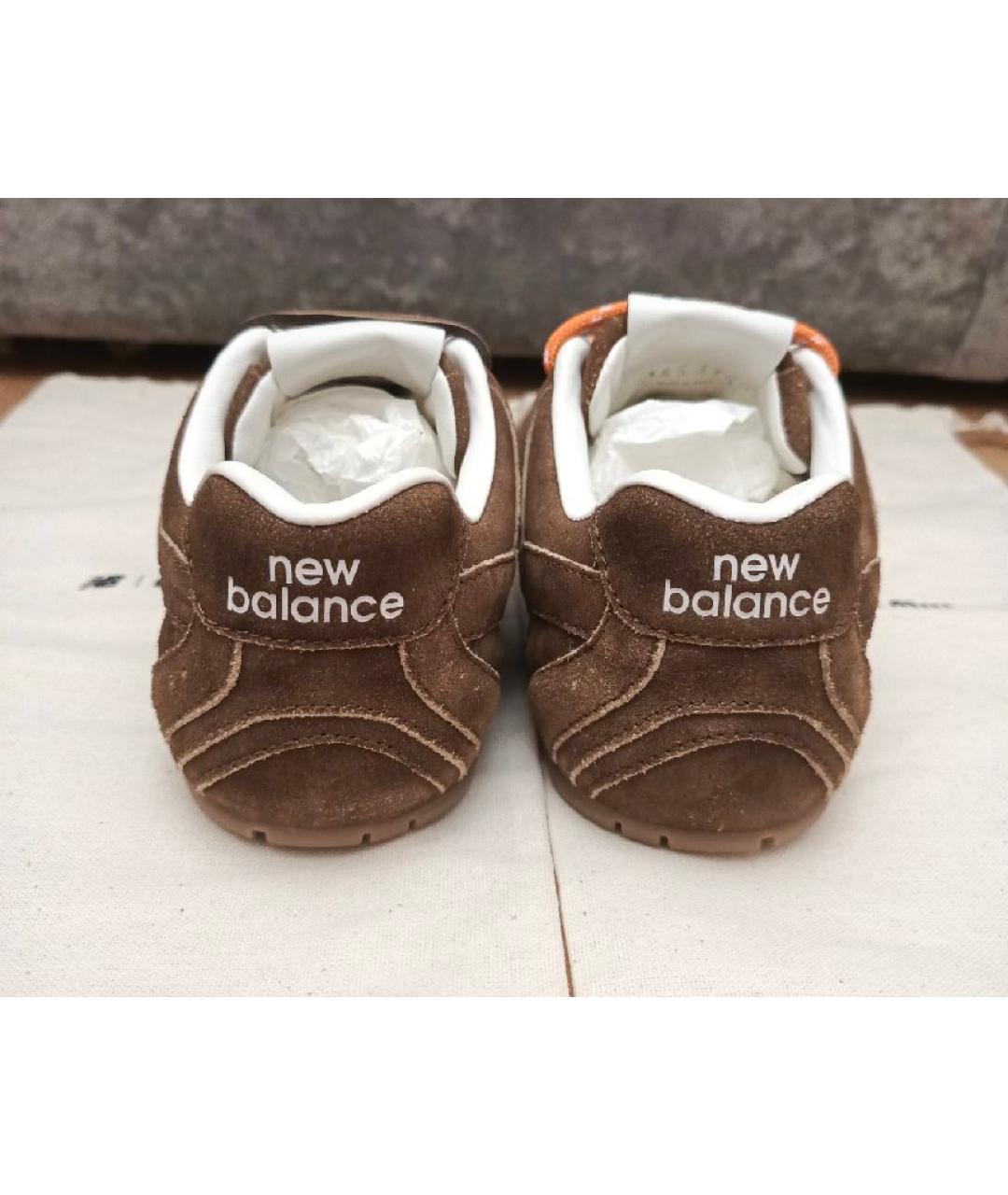 NEW BALANCE Коричневые замшевые кроссовки, фото 4