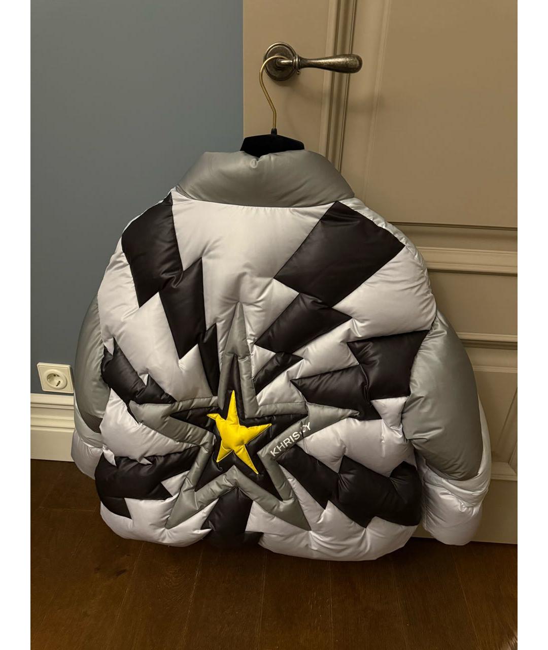 KHRISJOY Серый полиэстеровый пуховик, фото 3