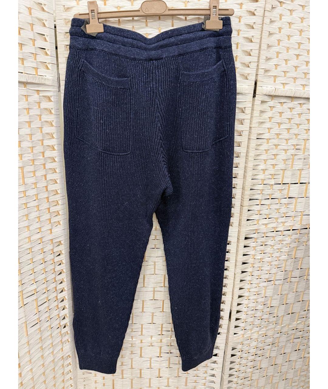 BRUNELLO CUCINELLI Синий хлопковый спортивный костюм, фото 2