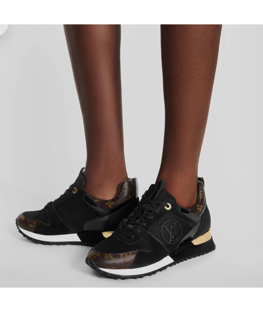 LOUIS VUITTON Черные кроссовки, фото 5