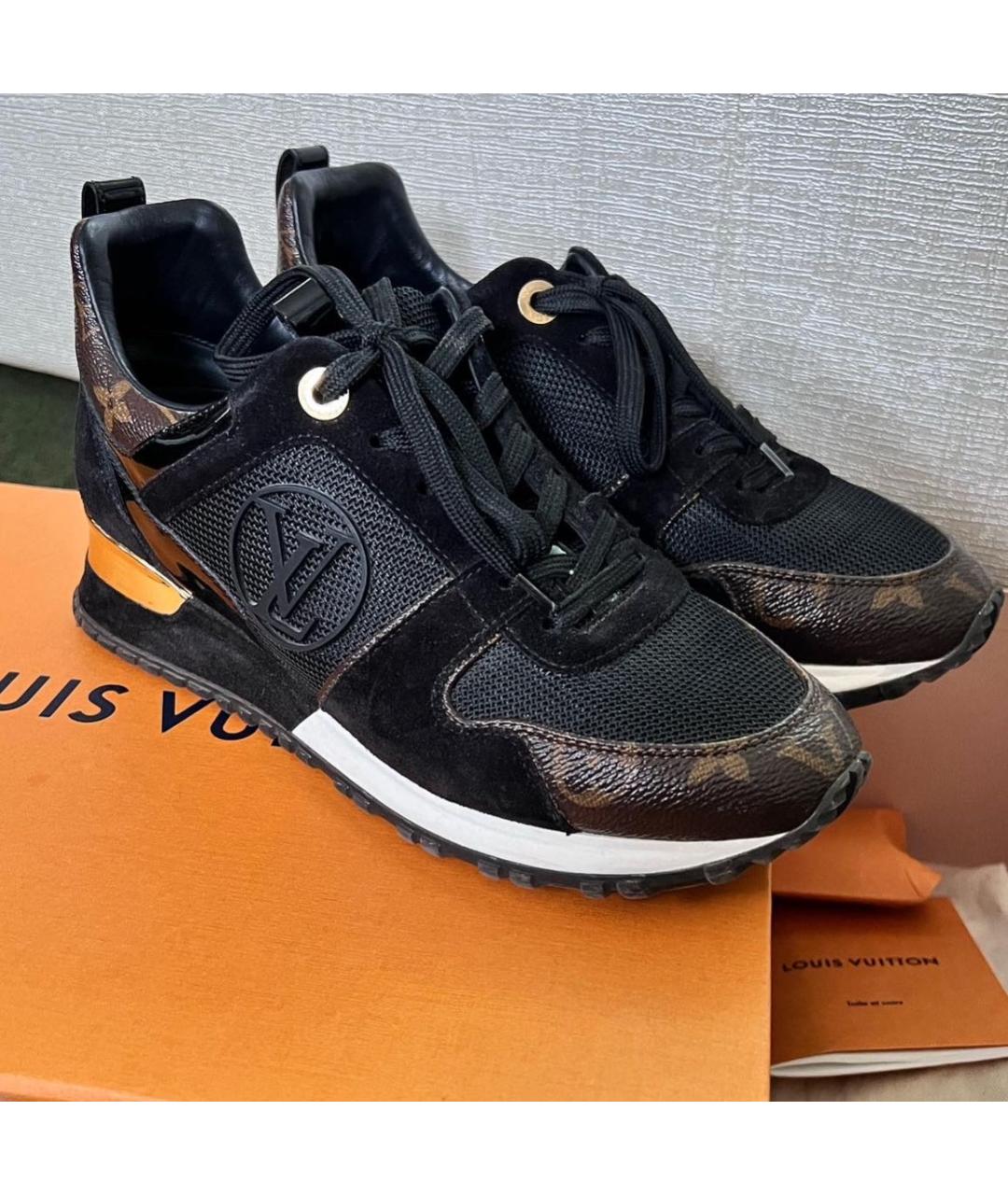 LOUIS VUITTON Черные кроссовки, фото 2