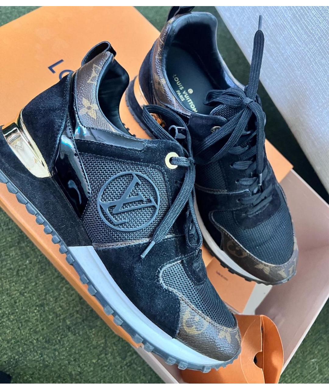 LOUIS VUITTON Черные кроссовки, фото 3