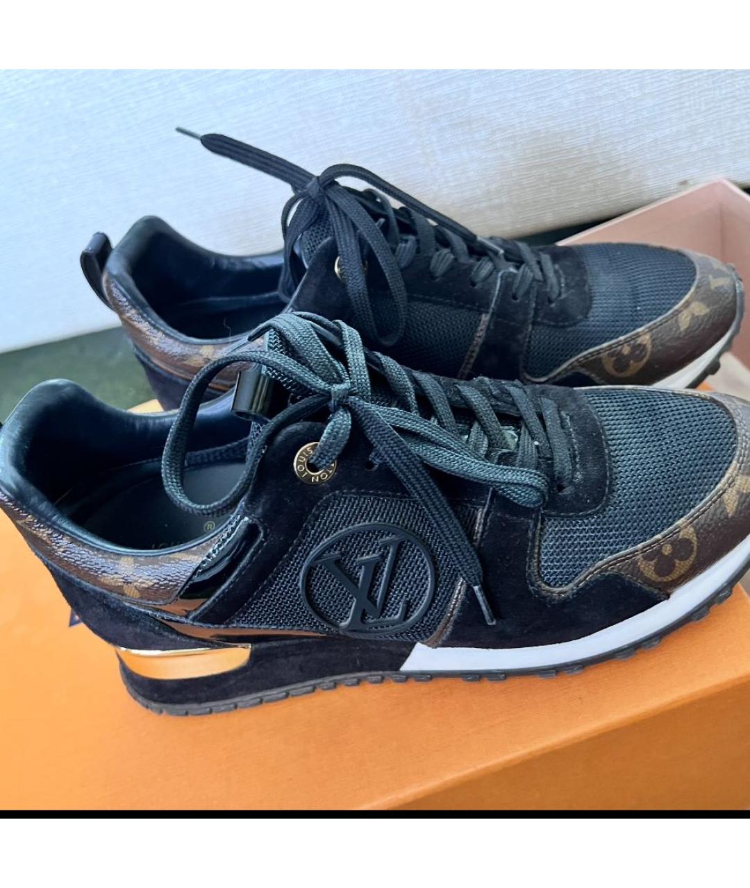 LOUIS VUITTON Черные кроссовки, фото 4