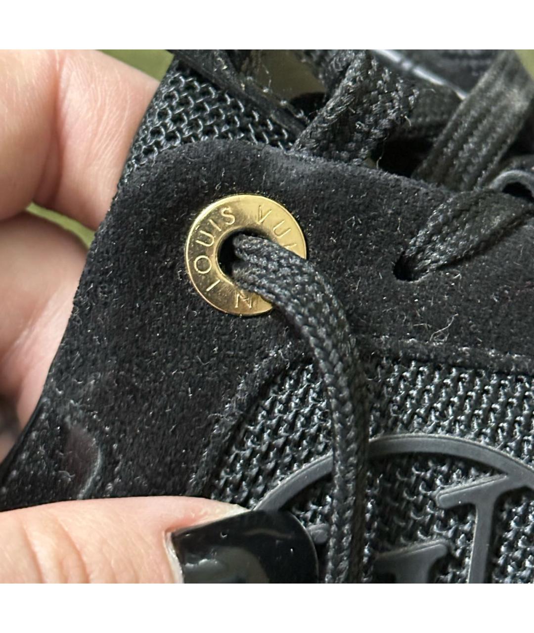LOUIS VUITTON Черные кроссовки, фото 7