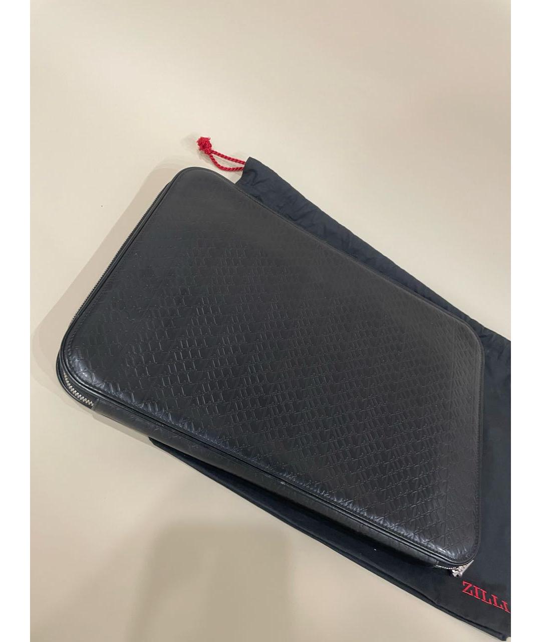 ZILLI Черная кожаная папка для документов, фото 5